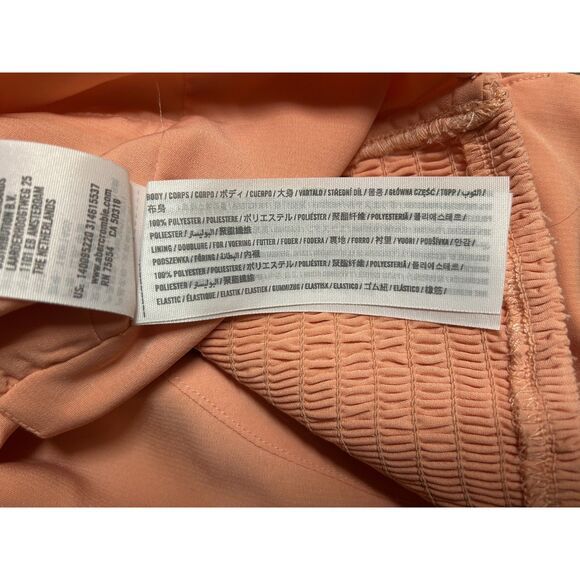 Abercrombie & Fitch, Women's Spaghetti Strap Crop Top, Small, Salmon Pink, NWT - Picture 7 of 7